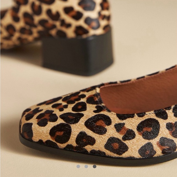 Gorgeous Anthropologie/Mauve Mary Jane Block Heels❤️ NIB EU 41 10/10.5 Leopard - Picture 3 of 7